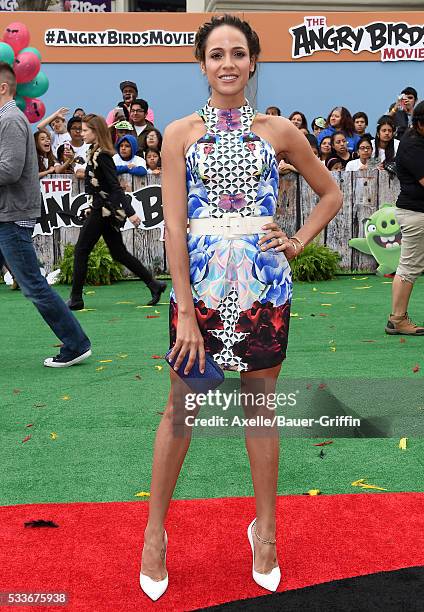 Actress Dania Ramirez arrives at the premiere of Sony Pictures' 'The Angry Birds Movie' at Regency Village Theatre on May 7, 2016 in Westwood,...