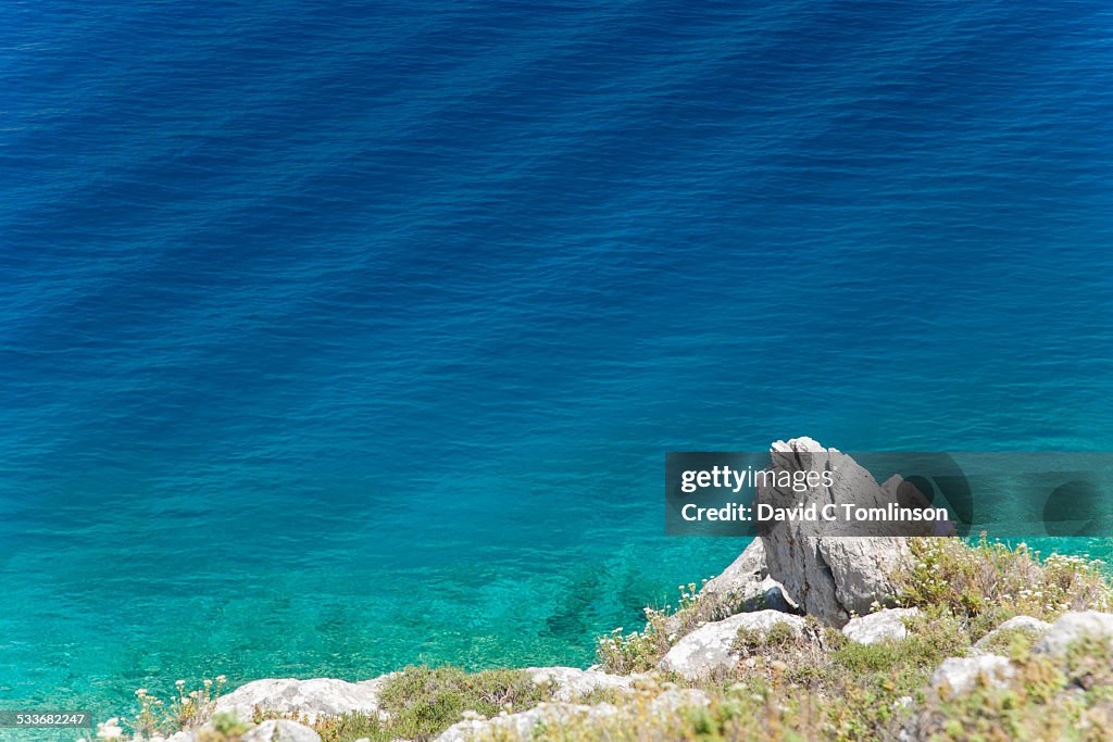 Ripples in the sea, Pedi Bay, Pedi, Symi, Greece