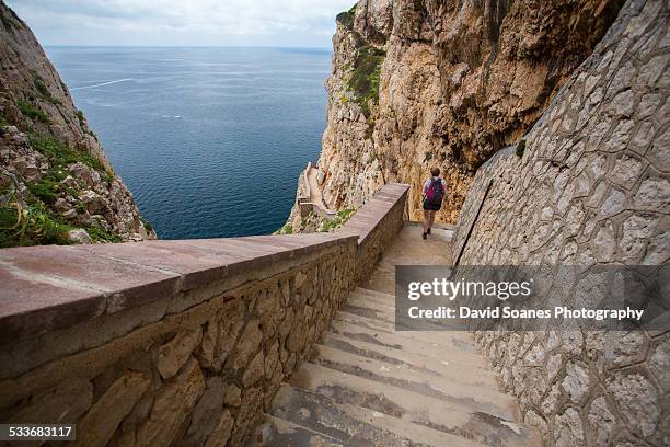 alghero, sardinia - neptune's grotto stock pictures, royalty-free photos & images