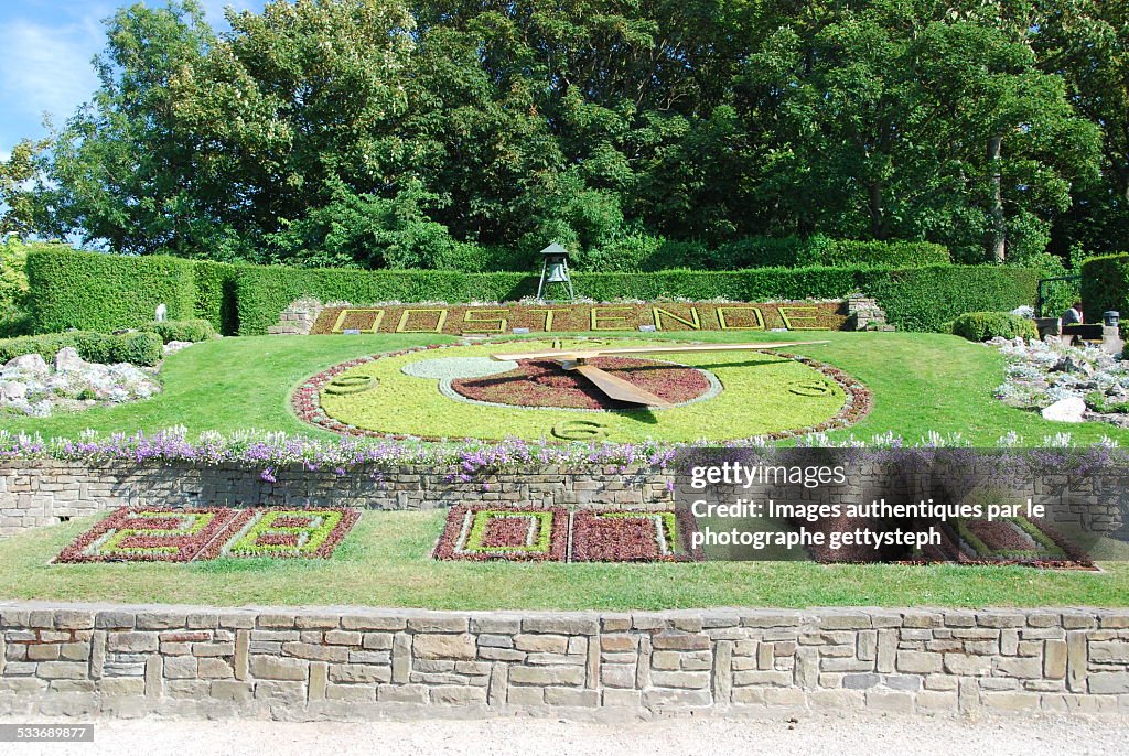 The floral clock of Ostend