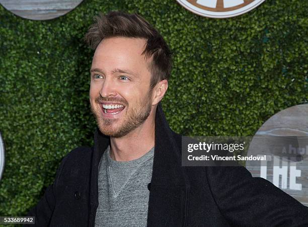 Actor Aaron Paul attends a screening of Hulu's "The Path" season finale at Hollywood Forever on May 22, 2016 in Hollywood, California.