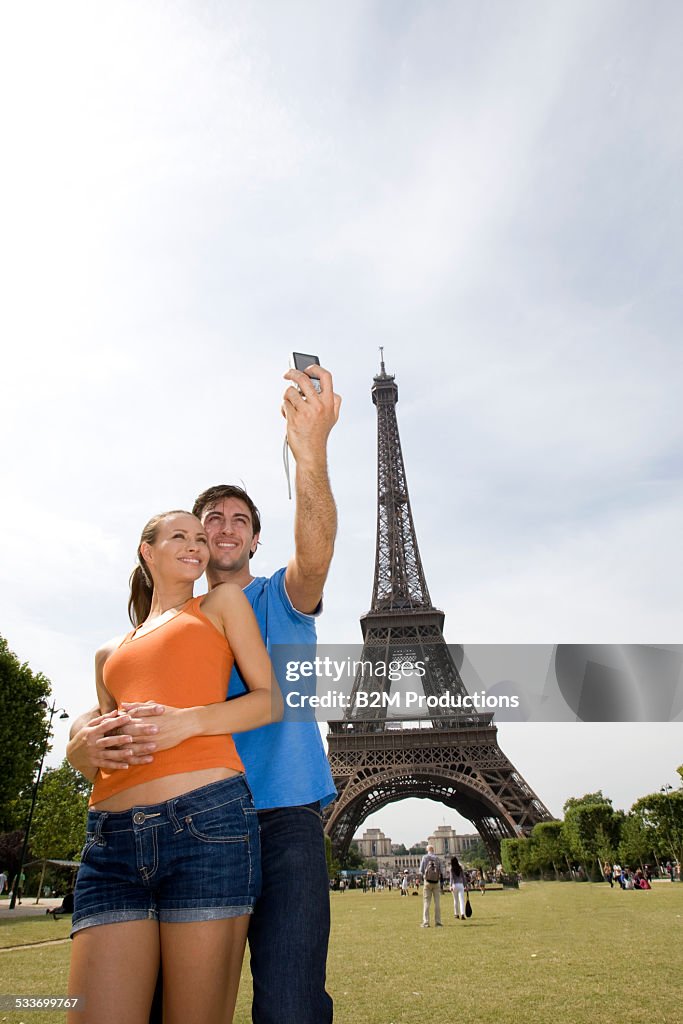 Young couple in Paris