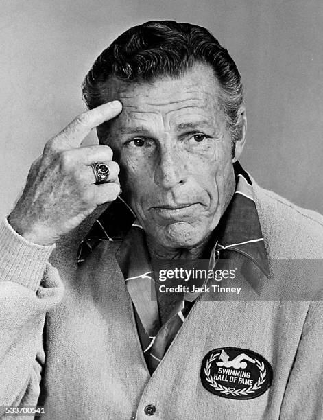 Portrait of Olympic swimmer and actor Buster Crabbe, Philadelphia, News  Photo - Getty Images