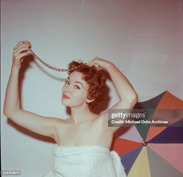 Actress Barbara Rush poses for a portrait at home in Los Angeles,CA.