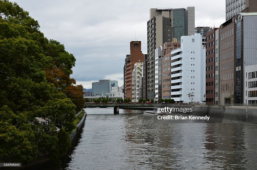 Naniwabashi River cityscape