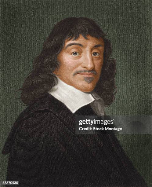 Portrait of French mathematician and philosopher Rene Descartes , the Founder of Modern Philosophy and the Father of Modern Mathematics, he invented...