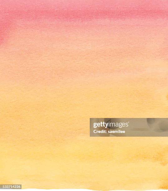 bildbanksillustrationer, clip art samt tecknat material och ikoner med watercolor red and blue gradient - solnedgång