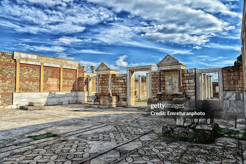 The synagogue main hall in Sardis