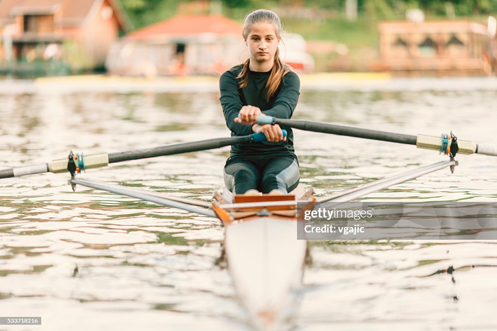 Single Scull Rudern