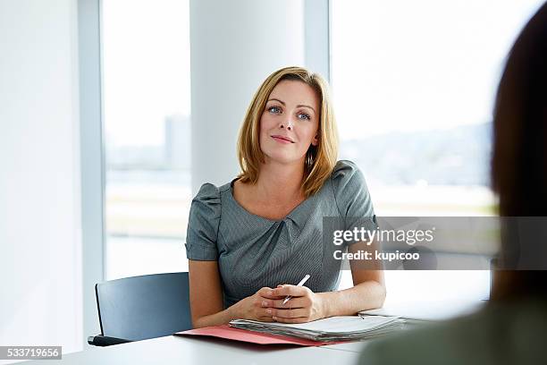 office discussions - listening skills stock pictures, royalty-free photos & images
