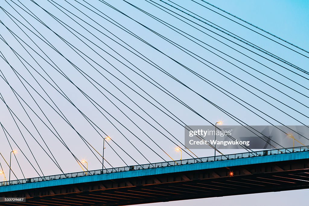 Street lamp on the bridge