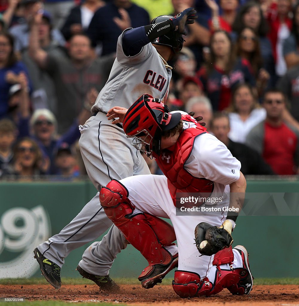 Cleveland Indians Vs. Boston Red Sox At Fenway Park