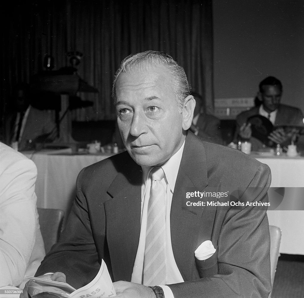 George Raft Dog Actor George Raft has dinner at Macombo's in Los Angeles,CA. News Photo ...