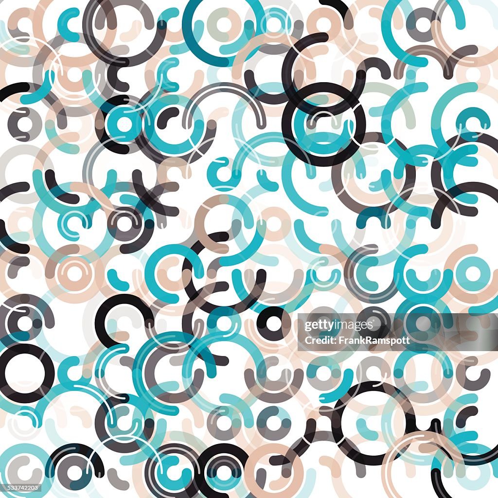 River Geometric Circle Background Pattern