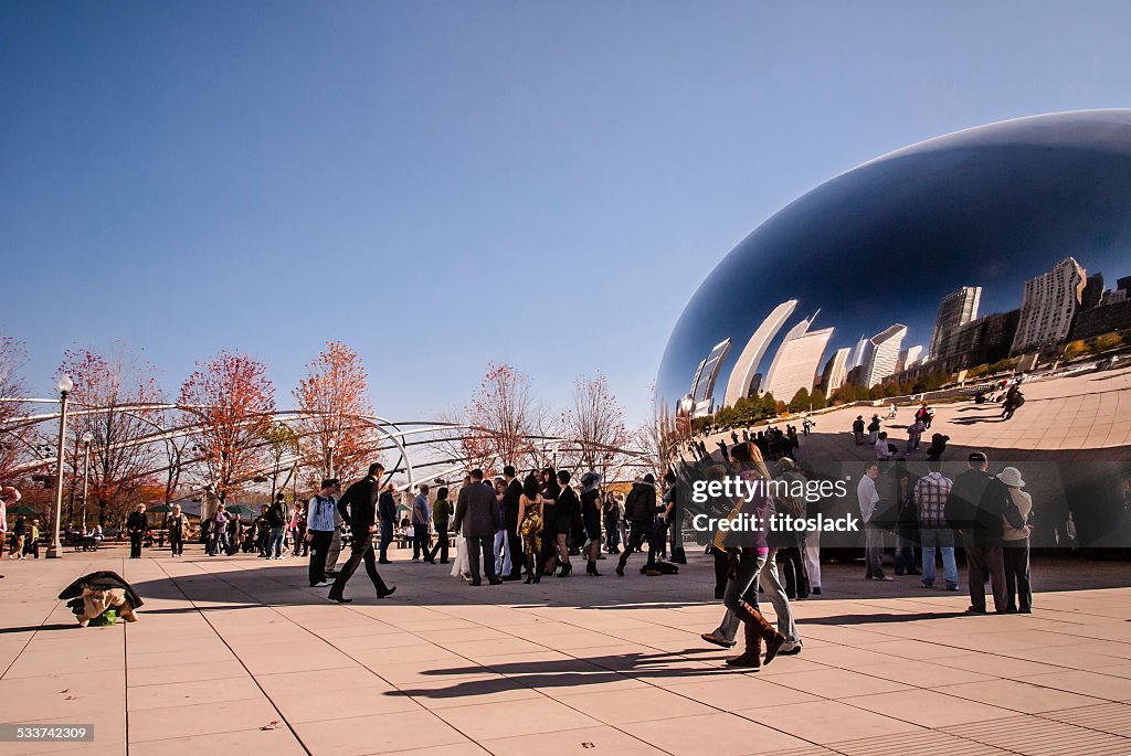 Bean al Millennium Park a Chicago Downtown