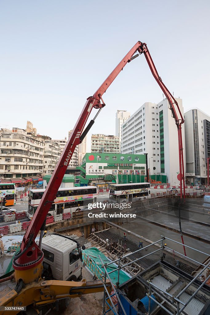 Shatin para Central Link construção de Site em Hong Kong