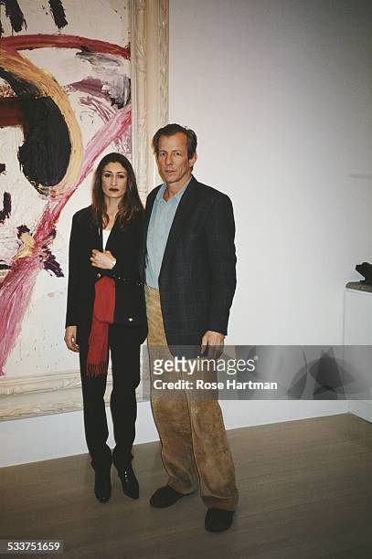 American artist, photographer, and writer Peter Beard and his wife, Nejma Khanum attend the opening of the Julian Schnabel show at the Pace Gallery,...