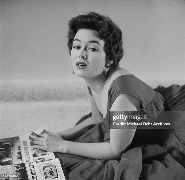 Actress Barbara Rush poses for a portrait at home in Los Angeles,CA.