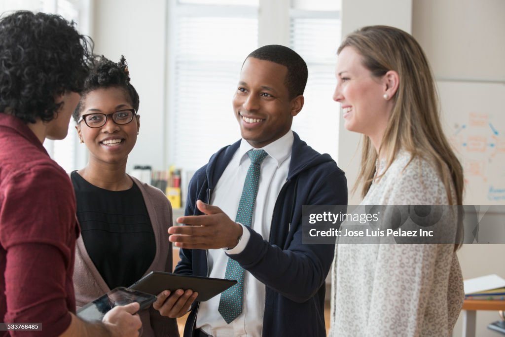 Business people talking in office