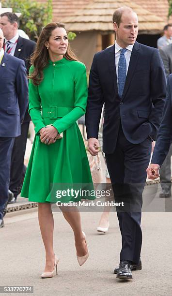 Catherine, Duchess of Cambridge and Prince William, Duke of Cambridge attend Chelsea Flower Show press day at Royal Hospital Chelsea on May 23, 2016...