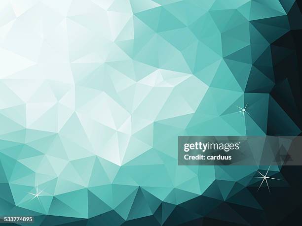 abstract  polygonal  background - turquoise gemstone stock illustrations