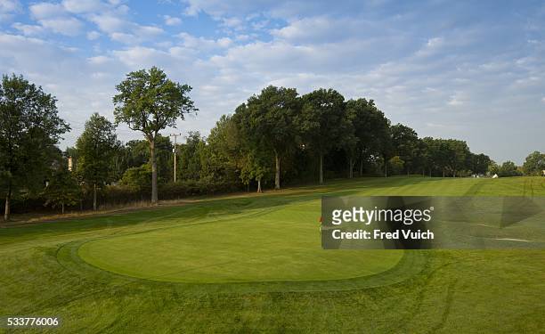 General view of the par 4 First hole at 2016 U.S. Open site Oakmont Country Club on September 8, 2015 in Oakmont, Pennsylvania.