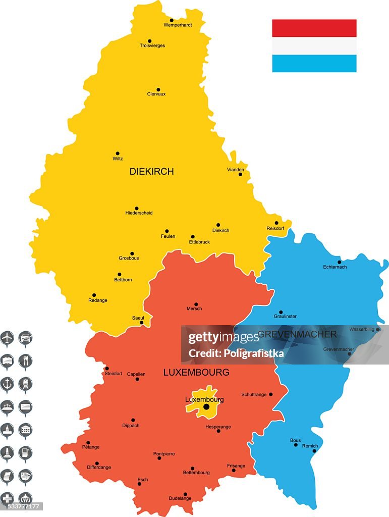 Luxembourg Map luxembourg-map