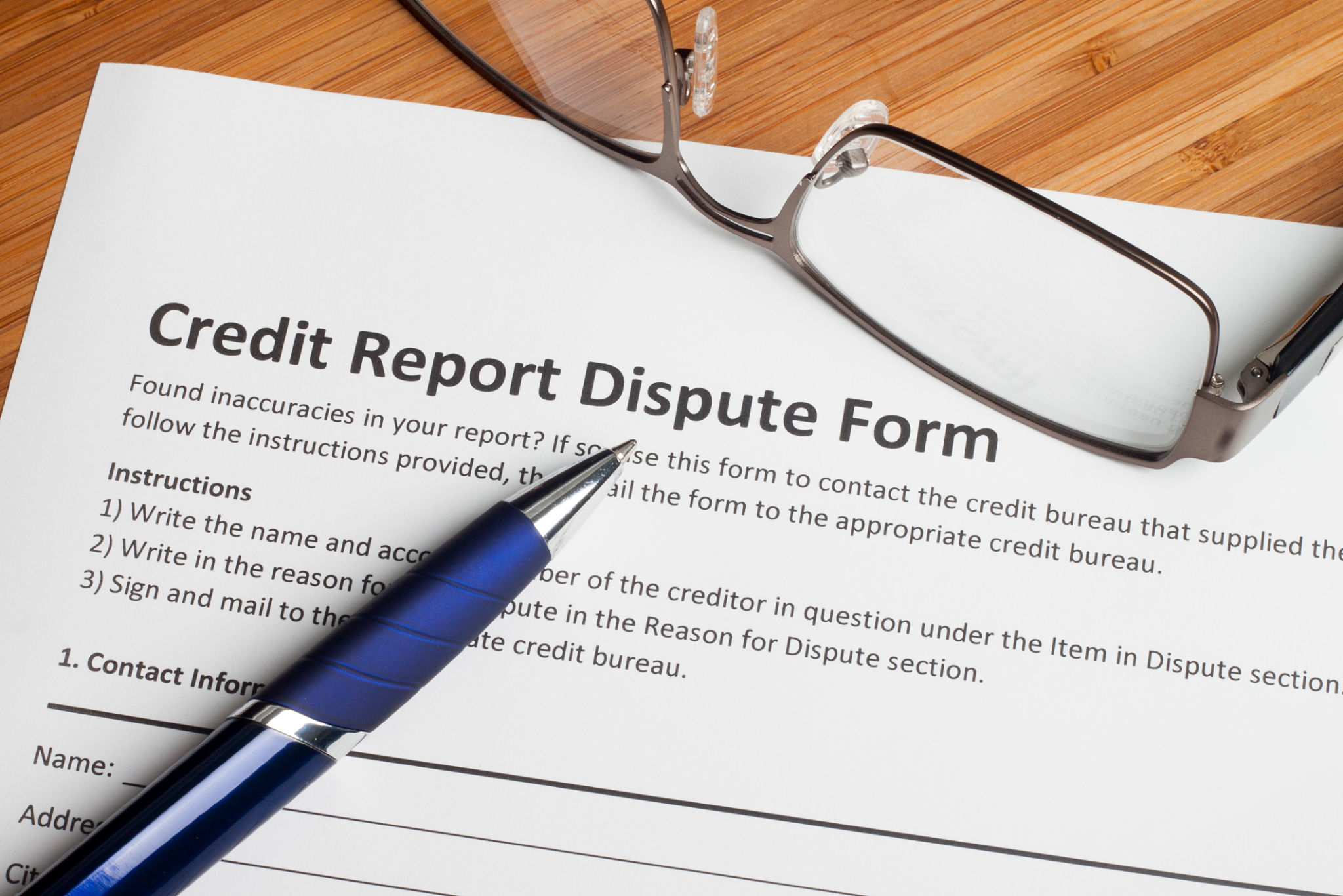 dispute errors credit