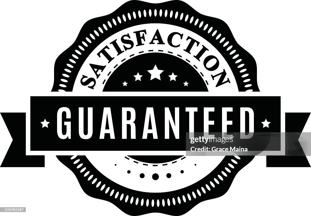 Satisfaction guaranteed sign - VECTOR