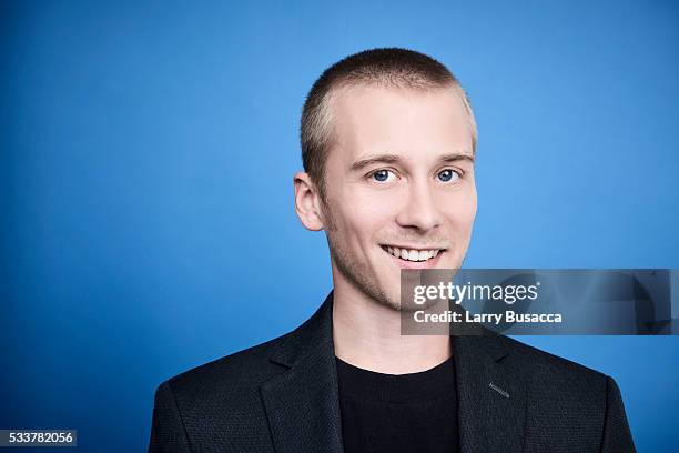 Actor Lou Taylor Pucci poses for a portrait at the Tribeca Film Festival on April 17, 2016 in New York City.