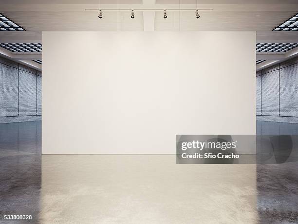 contemporary open plan interior - art museum stock pictures, royalty-free photos & images