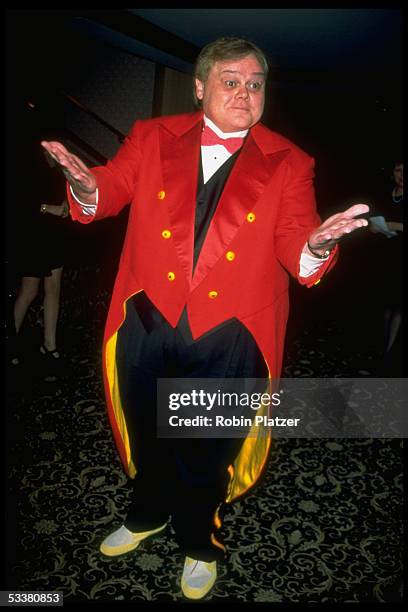 Comic actor Louie Anderson arriving at the 24th Annual Daytime Emmy Awards, at Radio City Music Hall.