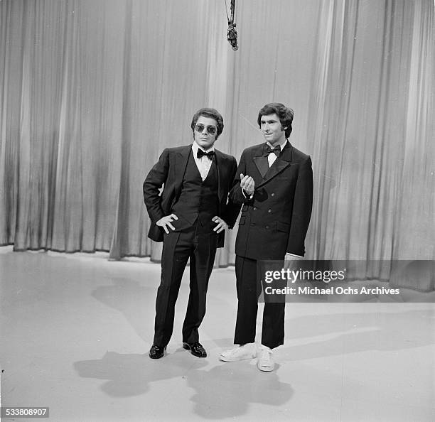 Comedian David Steinberg appears on a TV show in Los Angeles,CA.