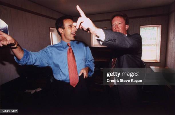 Today" show co-host Matt Lauer talking with former roommate Don Andler before receiving his bachelor's degree from Ohio University 18 years after he...