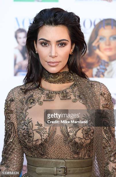 Kim Kardashian West arrives for the Gala to celebrate the Vogue 100 Festival Kensington Gardens on May 23, 2016 in London, England.