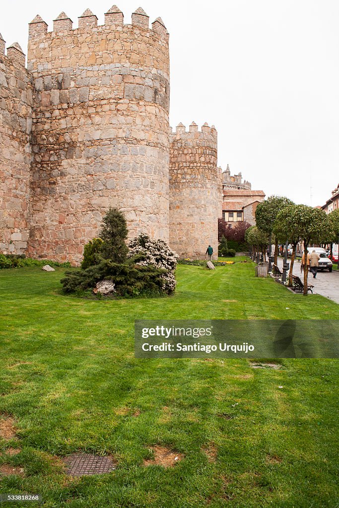 Roman walls encircling town of Lugo