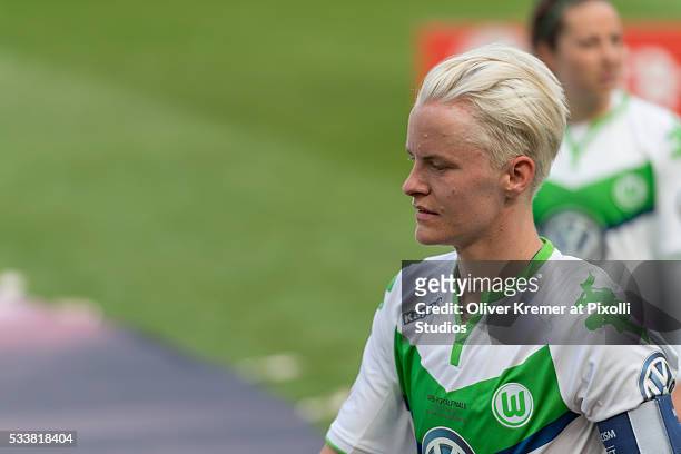 Nilla Fischer of VFL Wolfsburg after the game at Rhein Energie Stadion during the Women's DFB Cup Final 2016 match between SC Sand and VFL Wolfsburg...