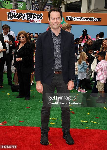 Actor Bill Hader attends the premiere of "Angry Birds" at Regency Village Theatre on May 7, 2016 in Westwood, California.