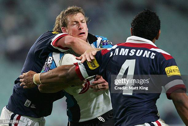 Adam Dykes of the Sharks in action during the round 23 NRL match between the Sydney Roosters and the Cronulla-Sutherland Sharks at Aussie Stadium...