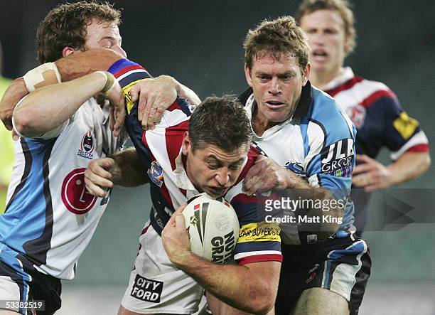 Luke Ricketson of the Roosters in action during the round 23 NRL match between the Sydney Roosters and the Cronulla-Sutherland Sharks at Aussie...