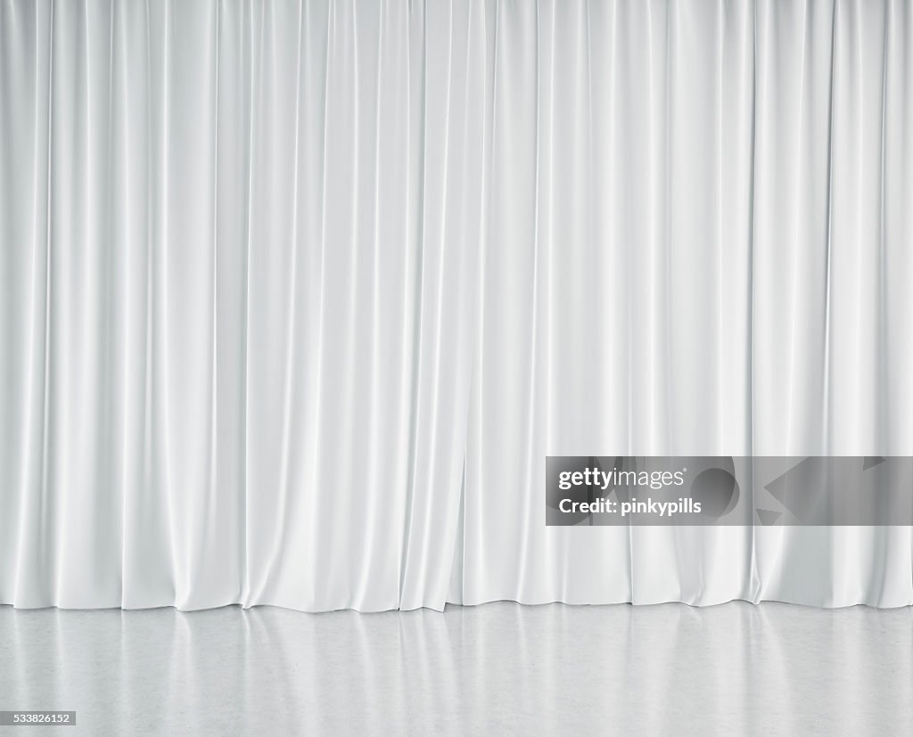 White curtains