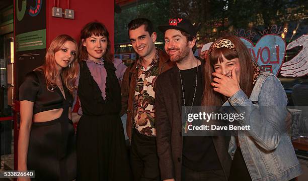 Greta Bellamacina, Martine Wervik, James D Kelly, Philippe Colbert and Charlotte Colbert attend a drink reception celebrating the UK Premiere of "The...