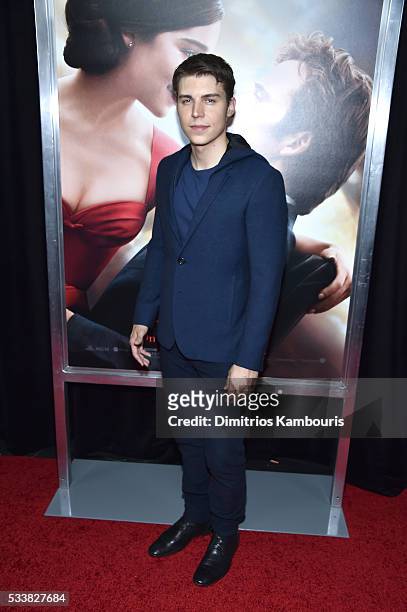 Actor Nolan Gerard Funk attends "Me Before You" World Premiere at AMC Loews Lincoln Square 13 theater on May 23, 2016 in New York City.