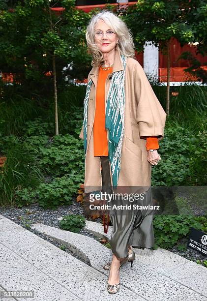 Actress Blythe Danner attends 2016 Highline Spring Benefit at the Spur of the High Line on May 23, 2016 in New York City.