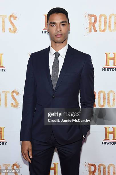 Regé-Jean Page attends the "Roots" night one screening at Alice Tully Hall, Lincoln Center on May 23, 2016 in New York City.