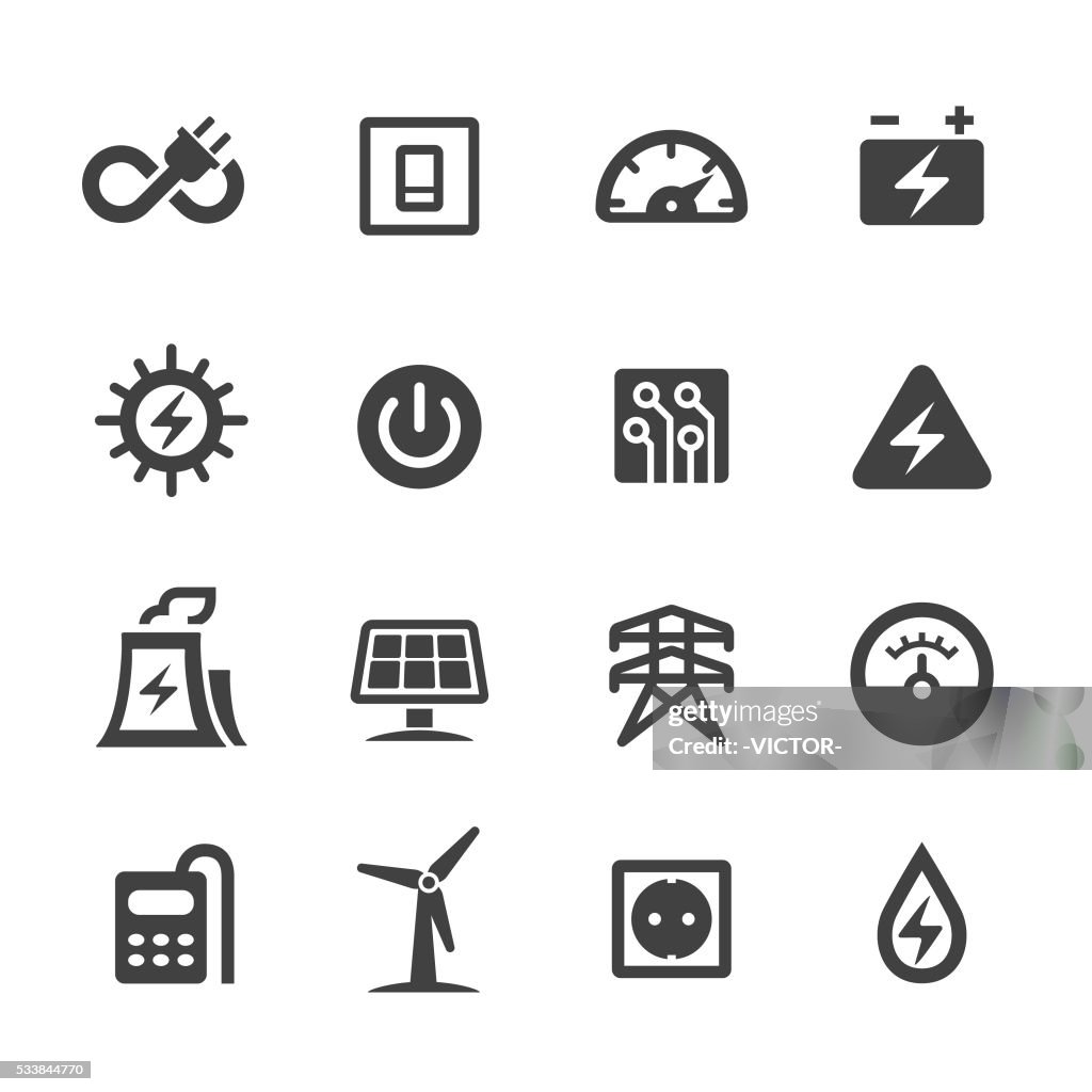 Electricity Icons - Acme Series