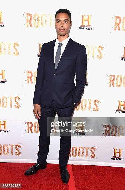 Actor Regé-Jean Page attends the "Roots" night one screening at Alice Tully Hall, Lincoln Center on May 23, 2016 in New York City.