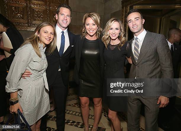 Lauren Blitzer-Wright, Thomas Roberts, Brooke Baldwin, Chely Blizer-Wright and Patrick Abner attend the GLSEN Respect Awards at Cipriani 42nd Street...