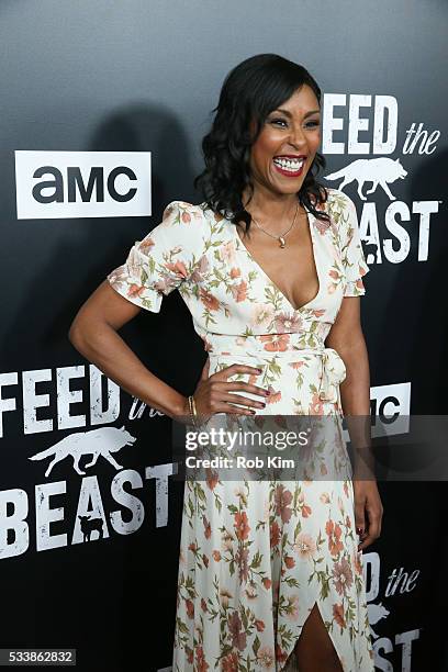 Christine Adams attends the New York Screening of "Feed The Beast" at Angelika Film Center on May 23, 2016 in New York City.