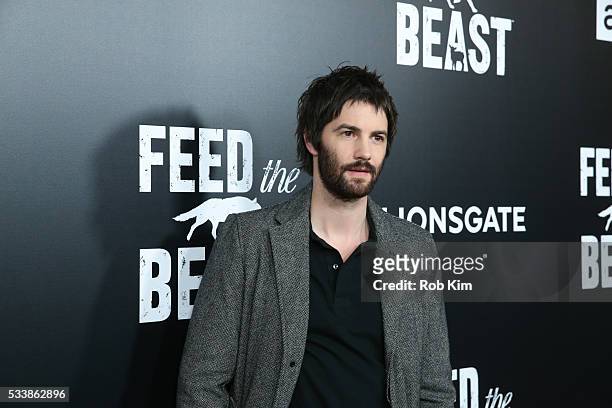 Jim Sturgess attends the New York Screening of "Feed The Beast" at Angelika Film Center on May 23, 2016 in New York City.